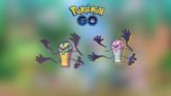 Regular and Shiny variant of Cofagrigus (Image via Niantic/Sportskeeda)